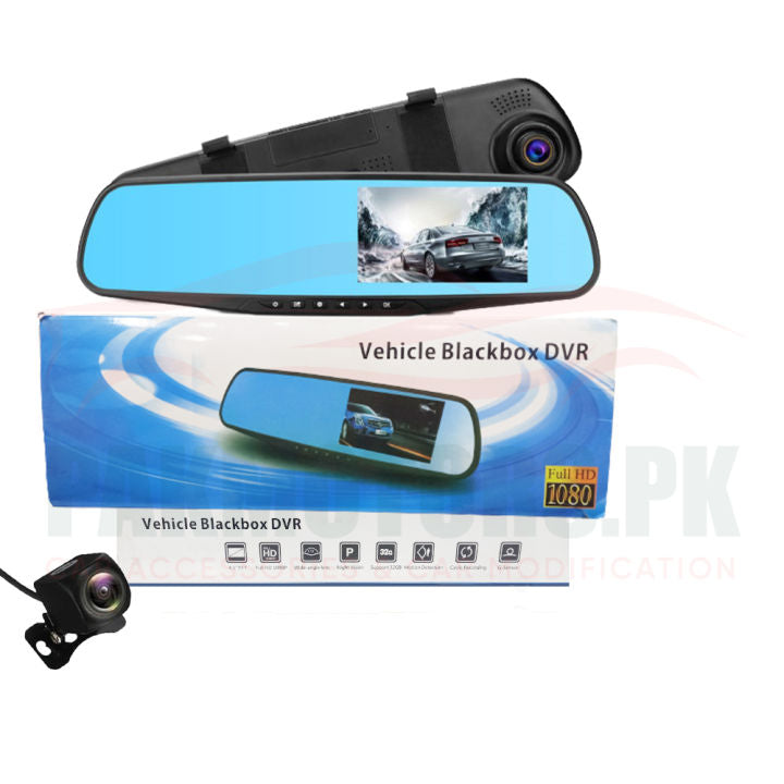 Vehicle Blackbox DVR with Full 1080 HD Touch Screen Rear View Camera