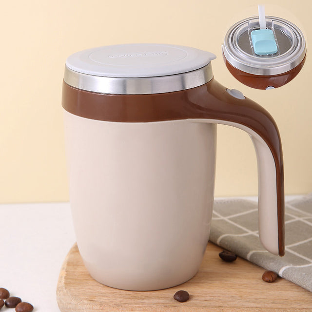 380mL Self Stirring Mug with Lid