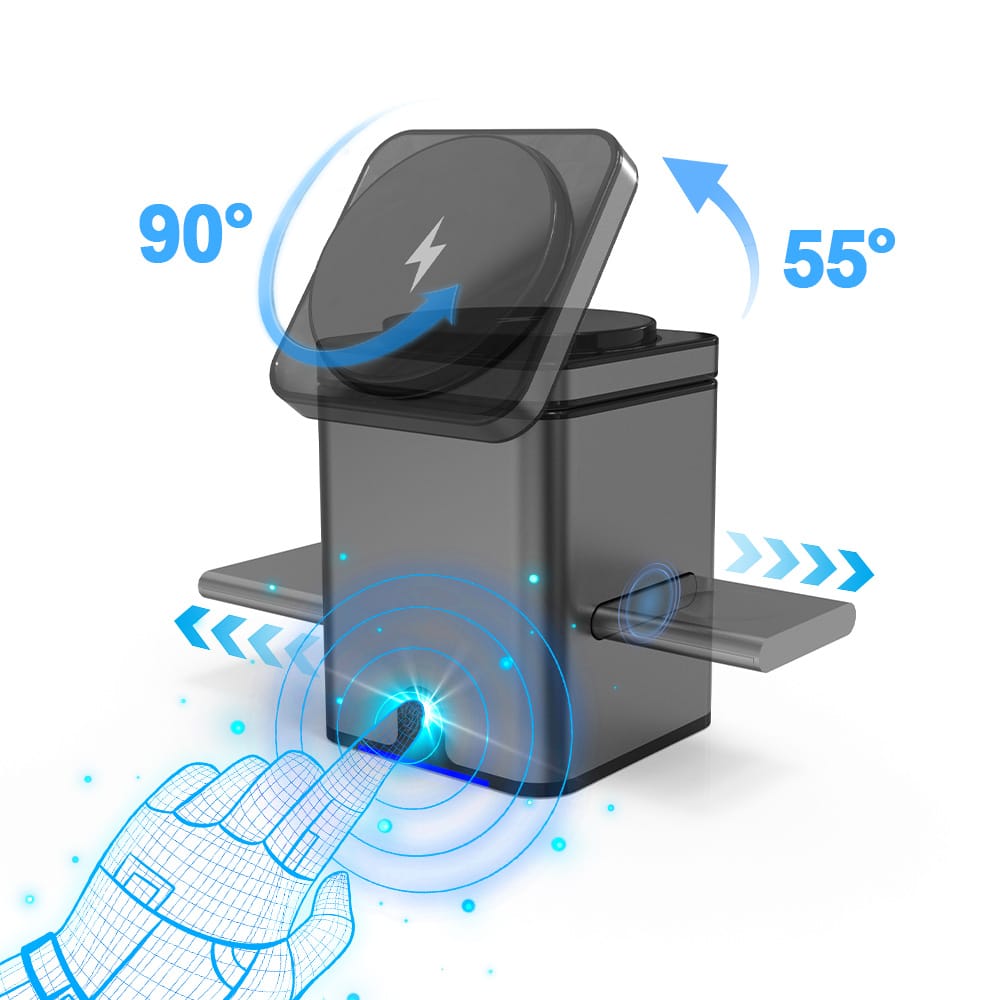 New Generation 3-in-1 Magnetic Pop-up Design Wireless Charger