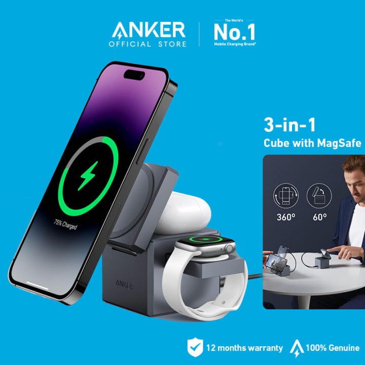 New Generation 3-in-1 Magnetic Pop-up Design Wireless Charger