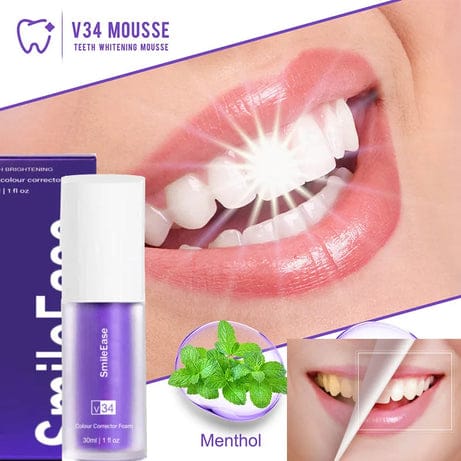Hismile V34 Purple Whitening Toothpaste Remove Stains Reduce Yellowing Care For Teeth Gums Fresh Breath Brightening Teeth