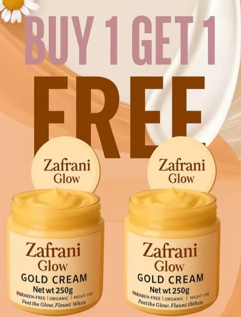 Zafrani Whitening Cream, Buy 1 Get 1 Free